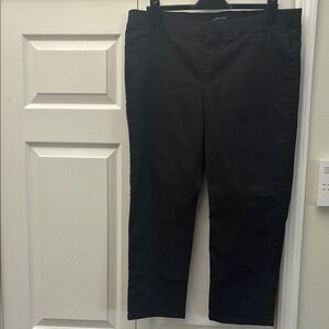 Eileen Fisher Black Trousers Classic Straight-Leg